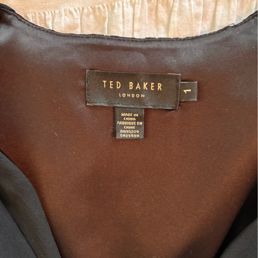 Ted Baker Black Asella Dress with Front  Zipper Detail - Picture 6 of 9